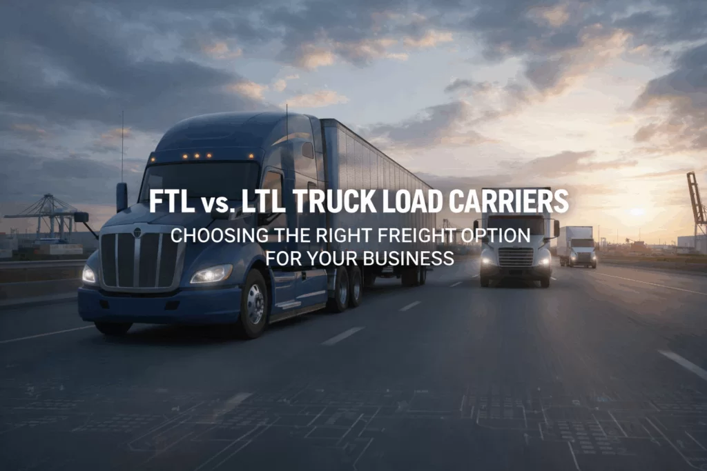 FTL VS. LTL TRUCK LOAD CARRIERS
